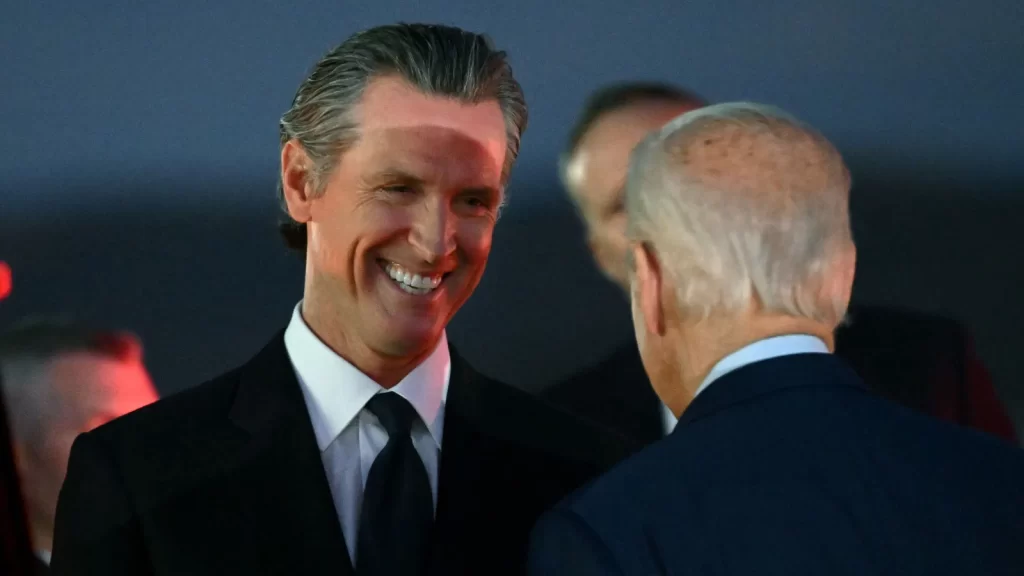 Governor Gavin Newsom and President Joe Biden 